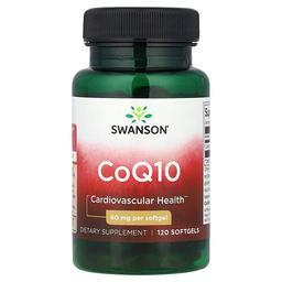 스완슨 비타민 Swanson Vitamins, CoQ10, 60mg, 소프트젤 120정