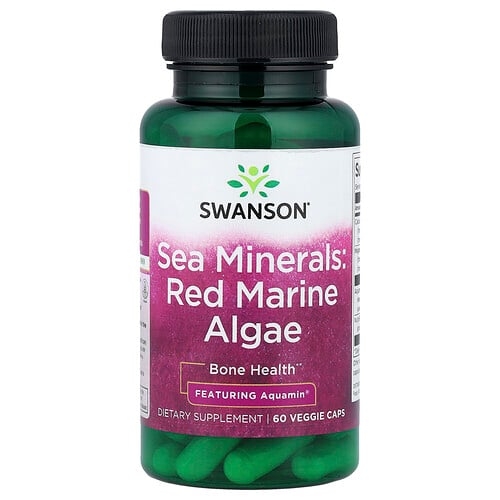 스완슨 비타민 Swanson Vitamins, Sea Minerals, 홍조류, 베지 캡슐 60정 상세 이미지