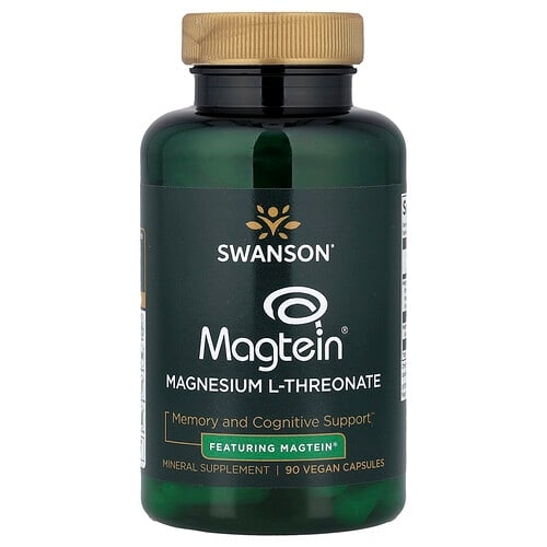 스완슨 비타민 Swanson Vitamins, Magtein® 함유 마그네슘 L-트레온산, 비건 캡슐 90정 상세 이미지