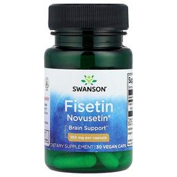 스완슨 비타민 Swanson Vitamins, Fisetin Novusetin®, 100mg, 비건 캡슐 30정