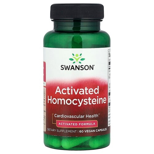 스완슨 비타민 Swanson Vitamins, Activated Homocysteine, 베지 캡슐 60정 상세 이미지