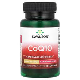 스완슨 비타민 Swanson Vitamins, CoQ10, 최대 효능, 400mg, 소프트젤 30정