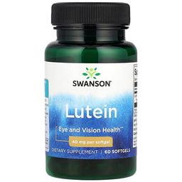 스완슨 비타민 Swanson Vitamins, 루테인, 40mg, 소프트젤 60정