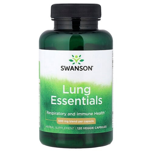 스완슨 비타민 Swanson Vitamins, 폐 필수 영양소, 500mg, 베지 캡슐 120정 상세 이미지