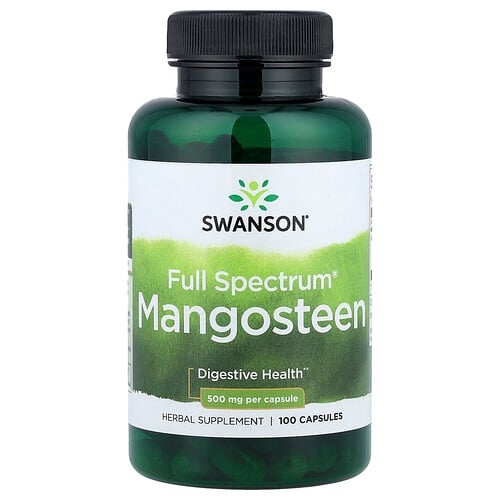 스완슨 비타민 Swanson Vitamins, Full Spectrum® 망고스틴, 500mg, 캡슐 100정 상세 이미지