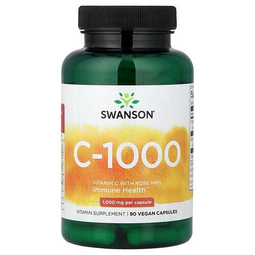 스완슨 비타민 Swanson Vitamins, C-1000, 베지 캡슐 90정 상품 이미지