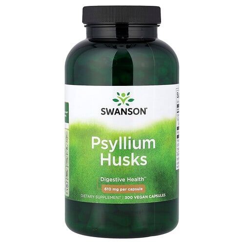 스완슨 비타민 Swanson Vitamins, 차전자피, 610mg, 비건 캡슐 300정 상세 이미지