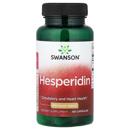 스완슨 비타민 Swanson Vitamins, 헤스페리딘, 500mg, 캡슐 60정 상세 이미지