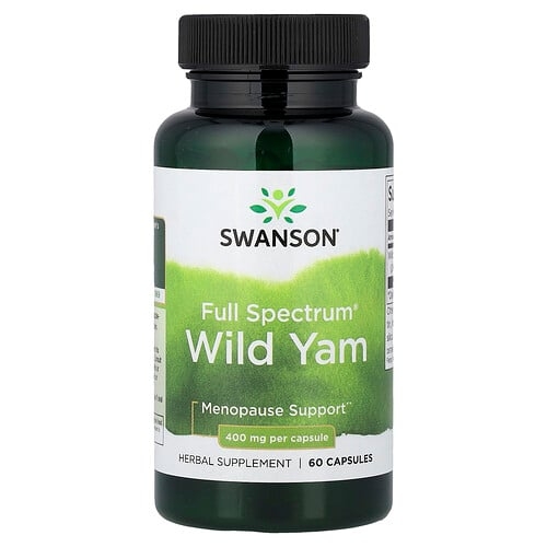 스완슨 비타민 Swanson Vitamins, Full Spectrum®, 야생 참마, 400mg, 캡슐 60정 상세 이미지