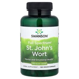 스완슨 비타민 Swanson Vitamins, Full Spectrum® 세인트존스워트, 375mg, 베지 캡슐 120정