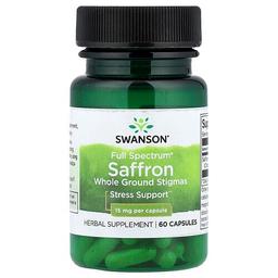 스완슨 비타민 Swanson Vitamins, Full Spectrum® 사프란, 15mg, 캡슐 60정