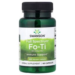 스완슨 비타민 Swanson Vitamins, Full Spectrum® Fo-Ti, 500mg, 캡슐 60정