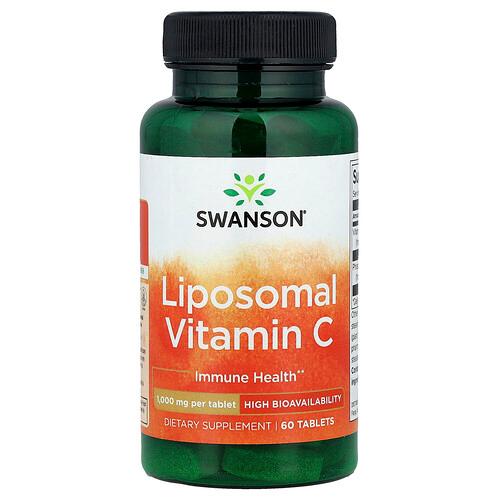 스완슨 비타민 Swanson Vitamins, 리포소말 비타민C, 60정 상품 이미지