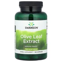스완슨 비타민 Swanson Vitamins, 올리브 잎추출물, 500mg, 베지 캡슐 120정