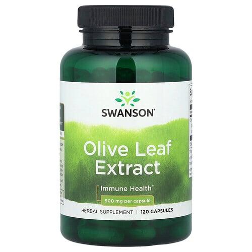 스완슨 비타민 Swanson Vitamins, 올리브 잎추출물, 500mg, 베지 캡슐 120정 상품 이미지
