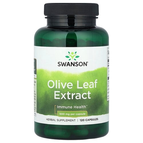 스완슨 비타민 Swanson Vitamins, 올리브 잎추출물, 500mg, 베지 캡슐 120정 상세 이미지