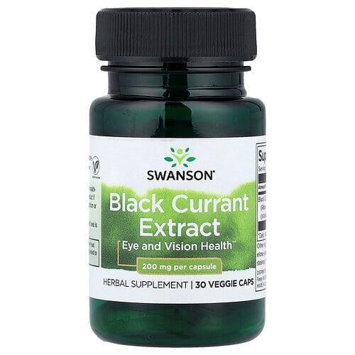 스완슨 비타민 Swanson Vitamins, 블랙 커런트 추출물, 200mg, 베지 캡슐 30정 상품 이미지