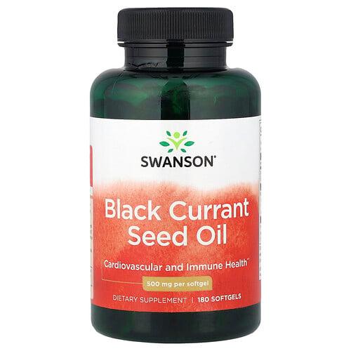 스완슨 비타민 Swanson Vitamins, 블랙커런트 씨오일, 500mg, 소프트젤 180정 상품 이미지