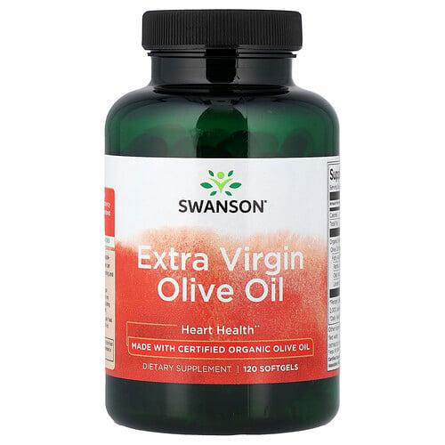 스완슨 비타민 Swanson Vitamins, 엑스트라 버진 올리브 오일, 소프트젤 120정(소프트젤 1정당 1,000mg) 상품 이미지