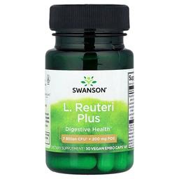 스완슨 비타민 Swanson Vitamins, L. 루테리 플러스, EMBO Caps® AP 비건 캡슐 30정