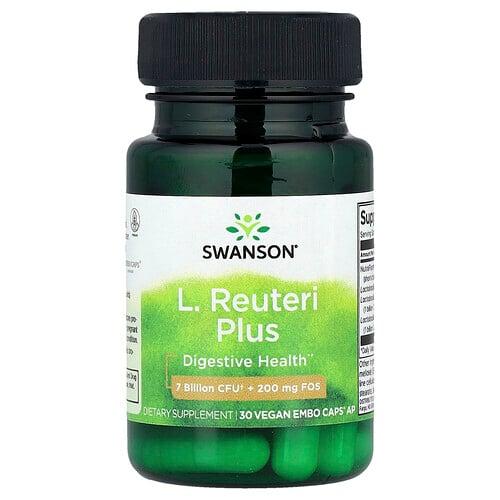 스완슨 비타민 Swanson Vitamins, L. 루테리 플러스, EMBO Caps® AP 비건 캡슐 30정 상품 이미지