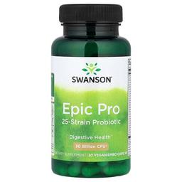 스완슨 비타민 Swanson Vitamins, Epic Pro 균주 25종 프로바이오틱, 300억CFU, Vegan Embo Caps® 30개입