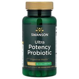 스완슨 비타민 Swanson Vitamins, 고효능 프로바이오틱, 665억CFU, Vegan EMBO Caps® 60개입