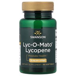 스완슨 비타민 Swanson Vitamins, Lyc-O-Mato® 라이코펜, 10mg, 소프트젤 60정