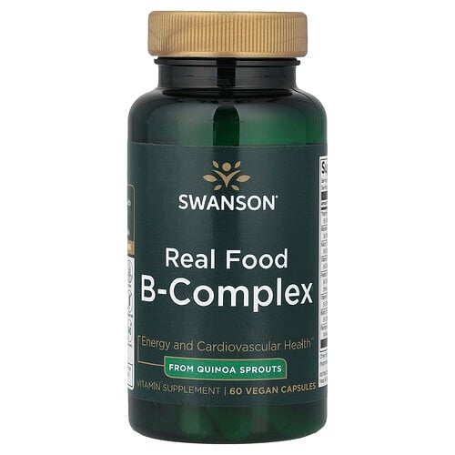 스완슨 비타민 Swanson Vitamins, Real Food B-복합체, 베지 캡슐 60정 상세 이미지