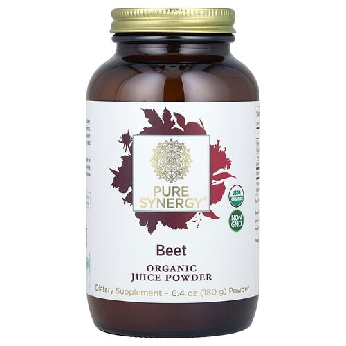 퓨어 시너지 Pure Synergy, 비트, 유기농 즙 분말, 180g(6.4oz) 상세 이미지