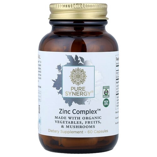 퓨어 시너지 Pure Synergy, Zinc Complex™, 캡슐 60정 상세 이미지