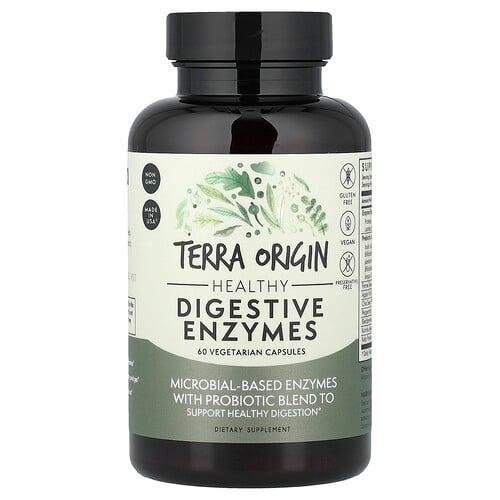 Terra Origin, 건강한 소화 효소, 베지 캡슐 60정 상품 이미지