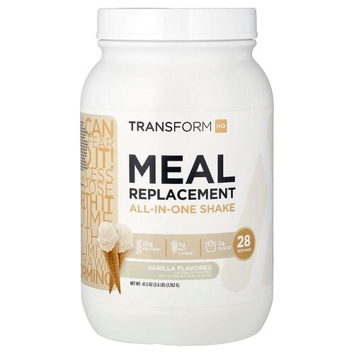 트랜스폼HQ TransformHQ, 식사 대용, 올인원 셰이크, 바닐라 맛, 1128g(2.5lb 40.3) 상세 이미지