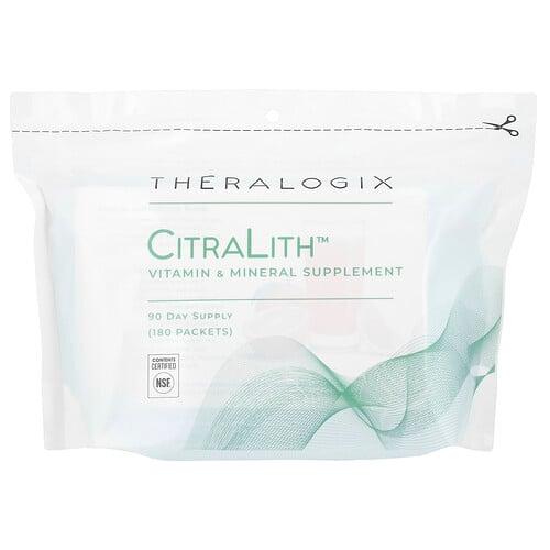 테라로직 Theralogix, Citralith, 비타민 및 미네랄 보충제, 180팩, 각 2.45g 상품 이미지