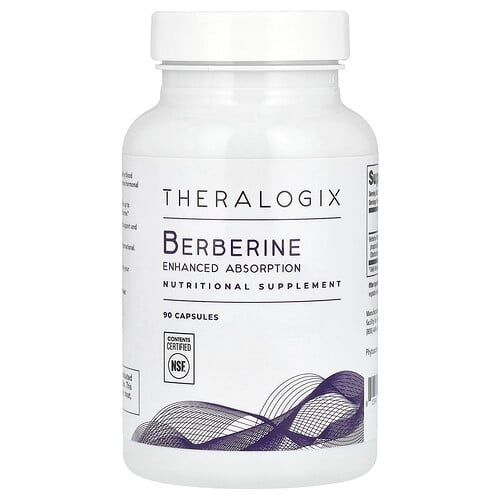 테라로직 Theralogix, 베르베린, 흡수력 강화, 캡슐 90정(캡슐 1정당 550mg) 상세 이미지
