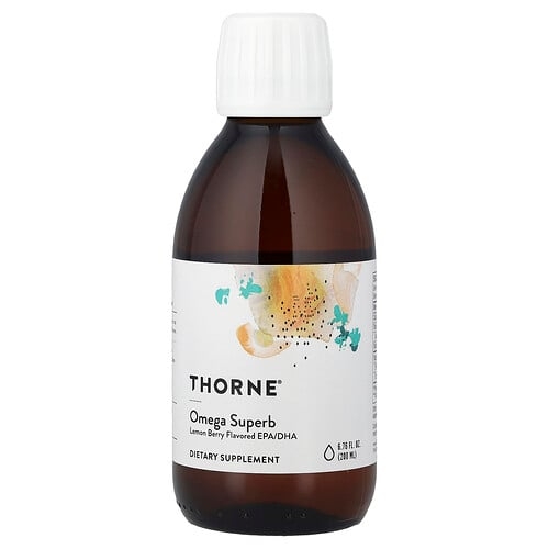 쏜 리서치 Thorne, 오메가 슈퍼브, 레몬 베리 맛, 200ml(6.76fl oz) 상세 이미지
