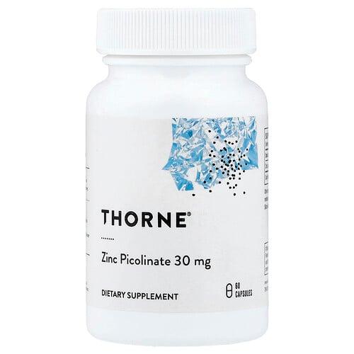 쏜 리서치 Thorne, 아연 피콜리네이트, 30mg, 캡슐 60정 상품 이미지
