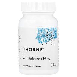 쏜 리서치 Thorne, 아연 비스글리시네이트, 30mg, 캡슐 60정