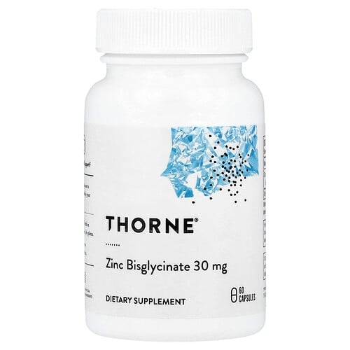 쏜 리서치 Thorne, 아연 비스글리시네이트, 30mg, 캡슐 60정 상세 이미지