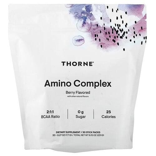 쏜 리서치 Thorne, 아미노 복합체, 베리, 스틱팩 30개, 개당 7.7g(0.27oz) 상품 이미지