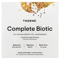쏜 리서치 Thorne, Complete Biotic, 프로스티드 오렌지, 스틱팩 30개, 개당 1g(0.04oz)