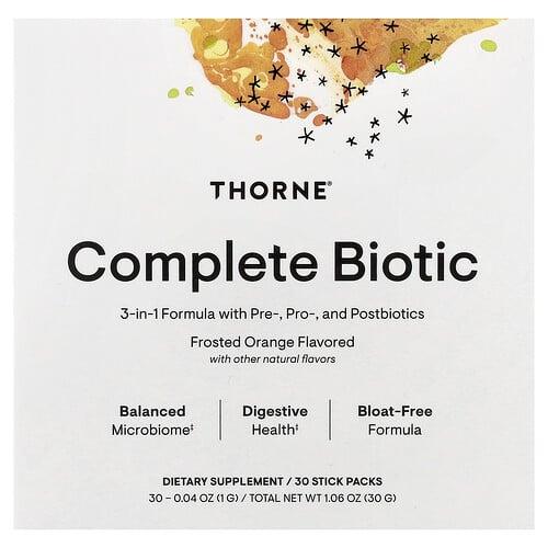 쏜 리서치 Thorne, Complete Biotic, 프로스티드 오렌지, 스틱팩 30개, 개당 1g(0.04oz) 상품 이미지