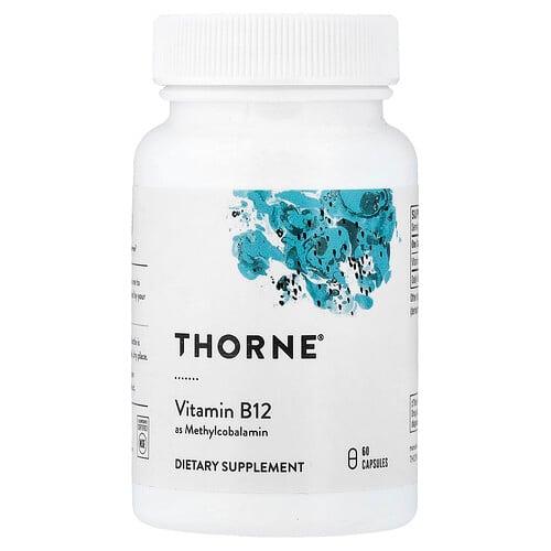 쏜 리서치 Thorne, 비타민B12(메틸코발라민), 캡슐 60정(캡슐 1정당 1mg) 상품 이미지