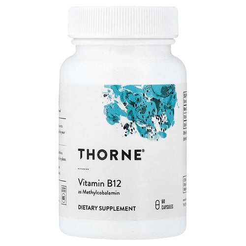 쏜 리서치 Thorne, 비타민B12(메틸코발라민), 캡슐 60정(캡슐 1정당 1mg) 상세 이미지