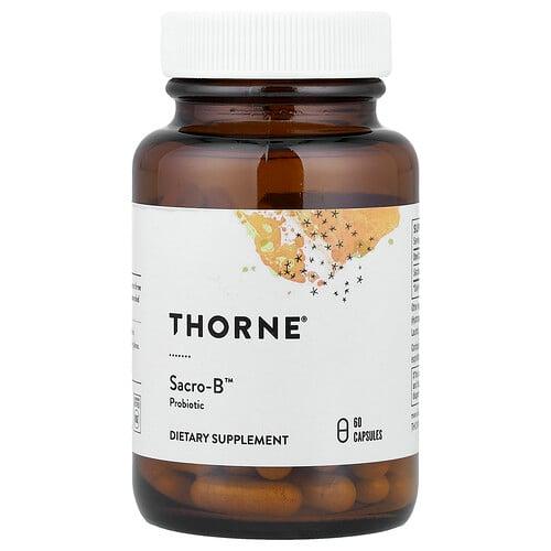 쏜 리서치 Thorne, Sacro-B™, 프로바이오틱, 캡슐 60정(캡슐 1정당 250mg) 상품 이미지