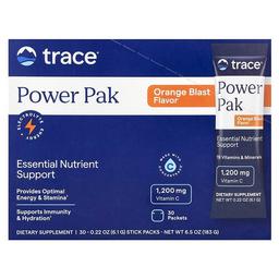트레이스 미네랄 리서치 Trace, 파워 팩, 오렌지 블라스트, 스틱팩 30개, 개당 6.1g(0.22oz)