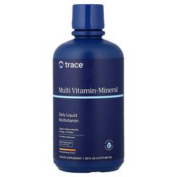 트레이스 미네랄 리서치 Trace, 액상 종합 비타민-미네랄, 남성 및 여성용, 오렌지 망고, 887ml(30fl oz)