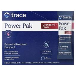 트레이스 미네랄 리서치 Trace, 파워 팩, 크랜베리, 30팩, 각 6.1g(0.22oz)