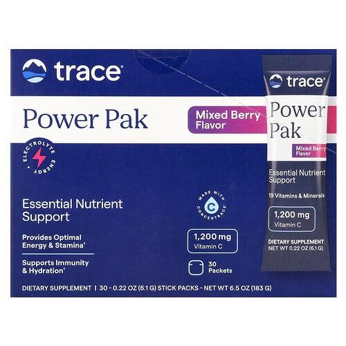 트레이스 미네랄 리서치 Trace, 파워 팩, 믹스 베리, 30팩, 각 6.1g(0.22oz) 상품 이미지
