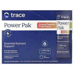 트레이스 미네랄 리서치 Trace, 파워 팩, 구아바 패션프루트, 스틱팩 30개, 각 6.1g(0.22oz)